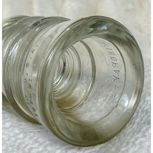 Vintage Hemingray 10 Insulator Excellent Condition No Chips Or Cracks Has Rust - Picture 7 of 12